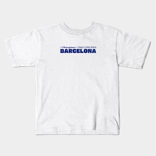 The Champions of Finale 2006 Paris; Barcelona Kids T-Shirt